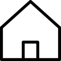 Home outline icon symbol vector image. Illustration of the house real estate graphic property design image