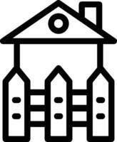 Home outline icon symbol vector image. Illustration of the house real estate graphic property design image