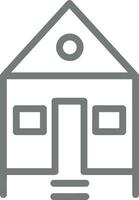 Home outline icon symbol vector image. Illustration of the house real estate graphic property design image