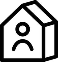 Home outline icon symbol vector image. Illustration of the house real estate graphic property design image