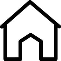 Home outline icon symbol vector image. Illustration of the house real estate graphic property design image