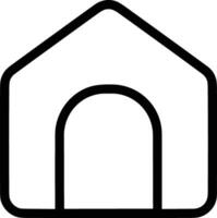 Home outline icon symbol vector image. Illustration of the house real estate graphic property design image