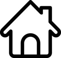 Home outline icon symbol vector image. Illustration of the house real estate graphic property design image