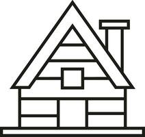 Home outline icon symbol vector image. Illustration of the house real estate graphic property design image