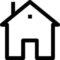 Home outline icon symbol vector image. Illustration of the house real estate graphic property design image