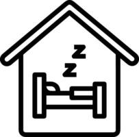 Home outline icon symbol vector image. Illustration of the house real estate graphic property design image