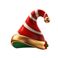 ai gegenereerd Kerstmis 3d de kerstman hoed png