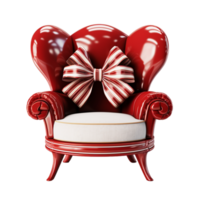 AI generated Vintage Christmas Chair png