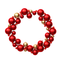 AI generated Festive Christmas Wreath png