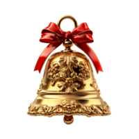 AI generated 3d render of christmas bell png