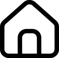 Home outline icon symbol vector image. Illustration of the house real estate graphic property design image