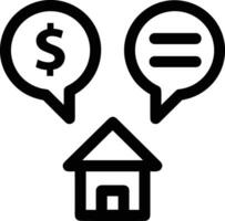 Home outline icon symbol vector image. Illustration of the house real estate graphic property design image