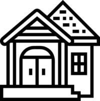 Home outline icon symbol vector image. Illustration of the house real estate graphic property design image