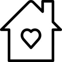 Home outline icon symbol vector image. Illustration of the house real estate graphic property design image