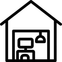 Home outline icon symbol vector image. Illustration of the house real estate graphic property design image