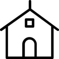 Home outline icon symbol vector image. Illustration of the house real estate graphic property design image