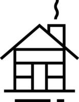Home outline icon symbol vector image. Illustration of the house real estate graphic property design image
