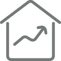 Home outline icon symbol vector image. Illustration of the house real estate graphic property design image