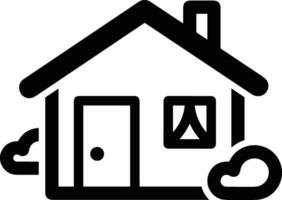 Home outline icon symbol vector image. Illustration of the house real estate graphic property design image