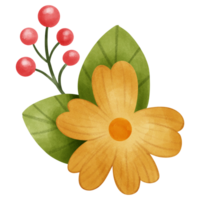 schön Gelb Blume Strauß png