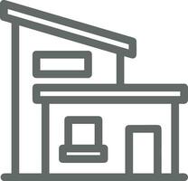 Home outline icon symbol vector image. Illustration of the house real estate graphic property design image