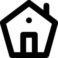 Home outline icon symbol vector image. Illustration of the house real estate graphic property design image