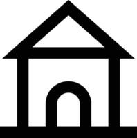 Home outline icon symbol vector image. Illustration of the house real estate graphic property design image