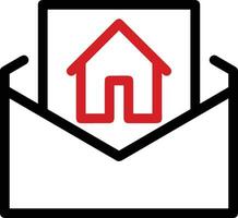 Home outline icon symbol vector image. Illustration of the house real estate graphic property design image