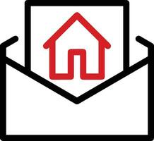 Home outline icon symbol vector image. Illustration of the house real estate graphic property design image