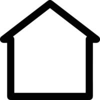 Home outline icon symbol vector image. Illustration of the house real estate graphic property design image