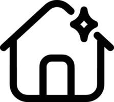 Home outline icon symbol vector image. Illustration of the house real estate graphic property design image