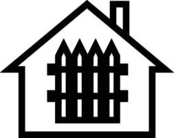 Home outline icon symbol vector image. Illustration of the house real estate graphic property design image