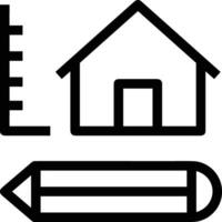 Home outline icon symbol vector image. Illustration of the house real estate graphic property design image