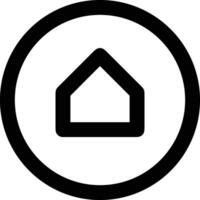 Home outline icon symbol vector image. Illustration of the house real estate graphic property design image