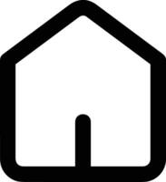 Home outline icon symbol vector image. Illustration of the house real estate graphic property design image