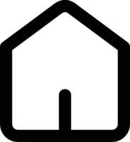 Home outline icon symbol vector image. Illustration of the house real estate graphic property design image