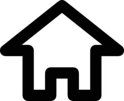 Home outline icon symbol vector image. Illustration of the house real estate graphic property design image