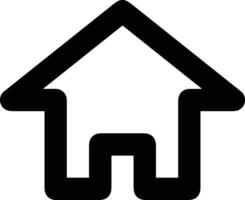 Home outline icon symbol vector image. Illustration of the house real estate graphic property design image