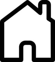 Home outline icon symbol vector image. Illustration of the house real estate graphic property design image