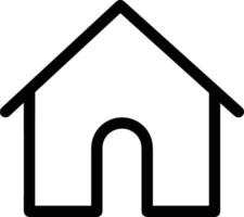 Home outline icon symbol vector image. Illustration of the house real estate graphic property design image