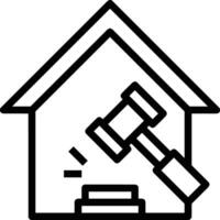 Home outline icon symbol vector image. Illustration of the house real estate graphic property design image