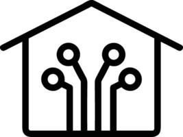 Home outline icon symbol vector image. Illustration of the house real estate graphic property design image