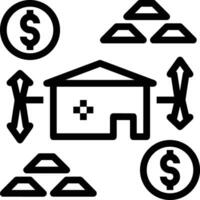 Home outline icon symbol vector image. Illustration of the house real estate graphic property design image