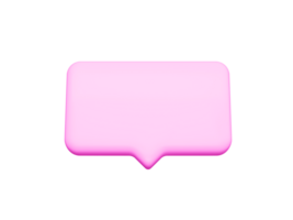 3d Simple Soft Pink Color Text Box Icon 3d Simple Chat Box Icon, 3d illustration png