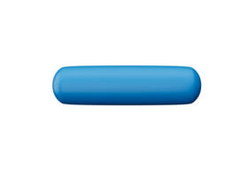 Blau Minus 3d Symbol 3d Illustration png