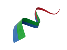 3d drapeau de Érythrée 3d ondulé brillant Érythrée ruban, 3d illustration png