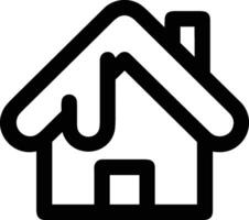 Home outline icon symbol vector image. Illustration of the house real estate graphic property design image