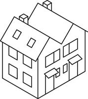 Home outline icon symbol vector image. Illustration of the house real estate graphic property design image