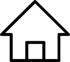 Home outline icon symbol vector image. Illustration of the house real estate graphic property design image