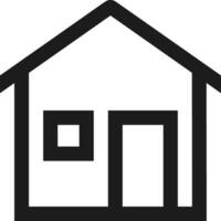 Home outline icon symbol vector image. Illustration of the house real estate graphic property design image